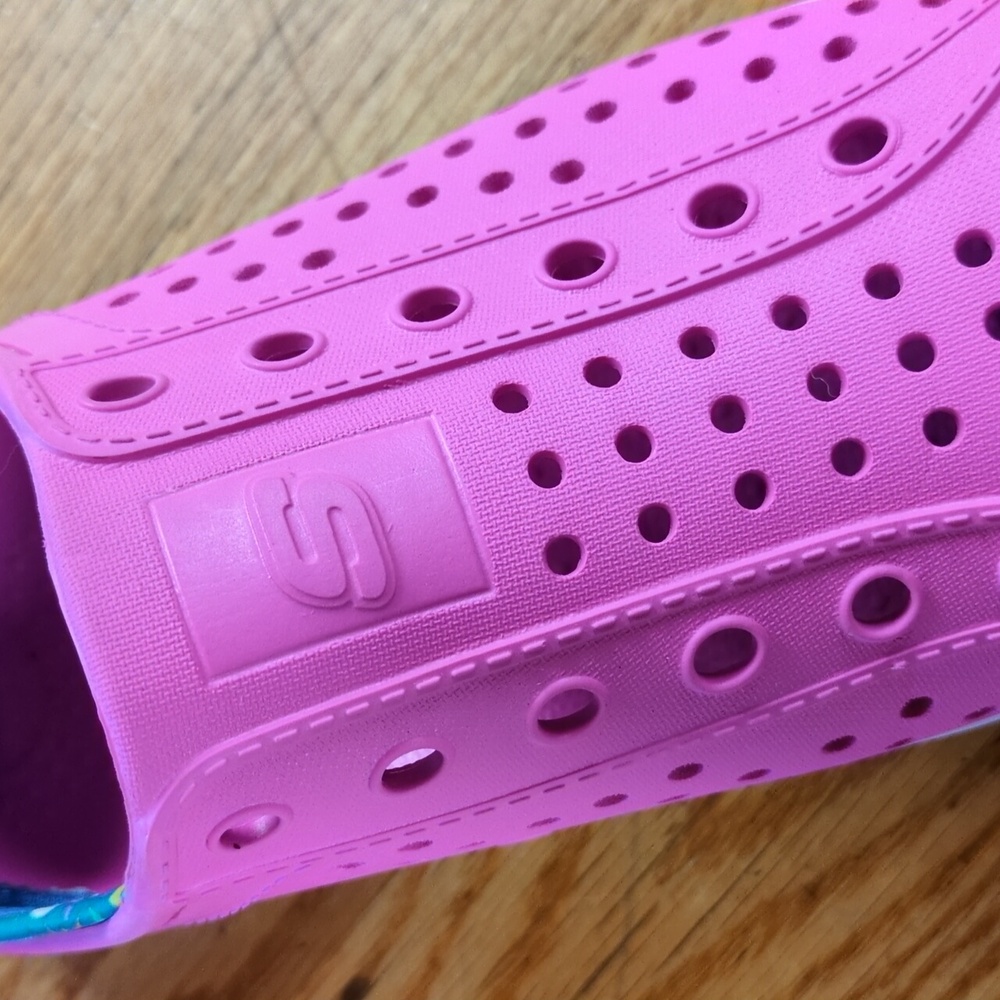 Skechers Foamies Guzman Flash Pink Shoes Size 4 - Picture 10 of 12